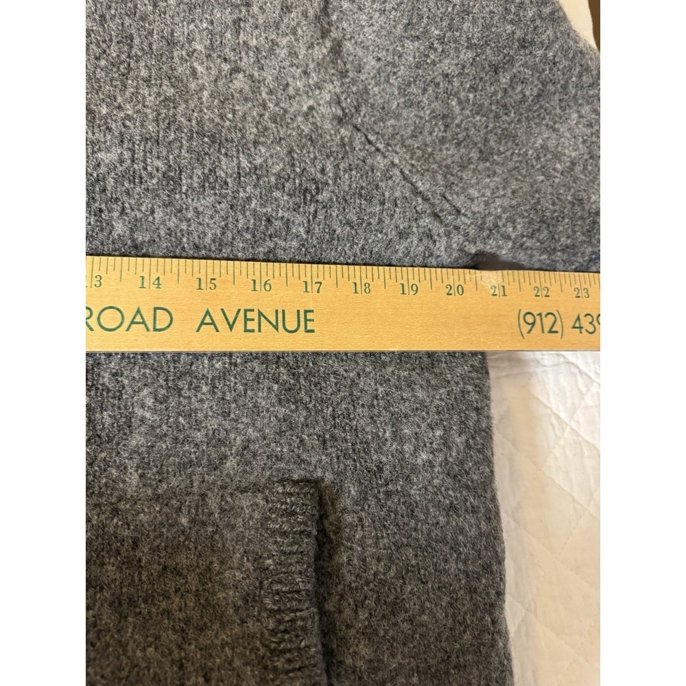 Men's Classic LL Bean Ragg Wool Sweater 100% Lambswool Flannel Plaid Lining Med - Picture 8 of 9